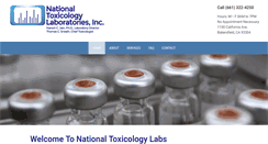 Desktop Screenshot of nationaltox.com